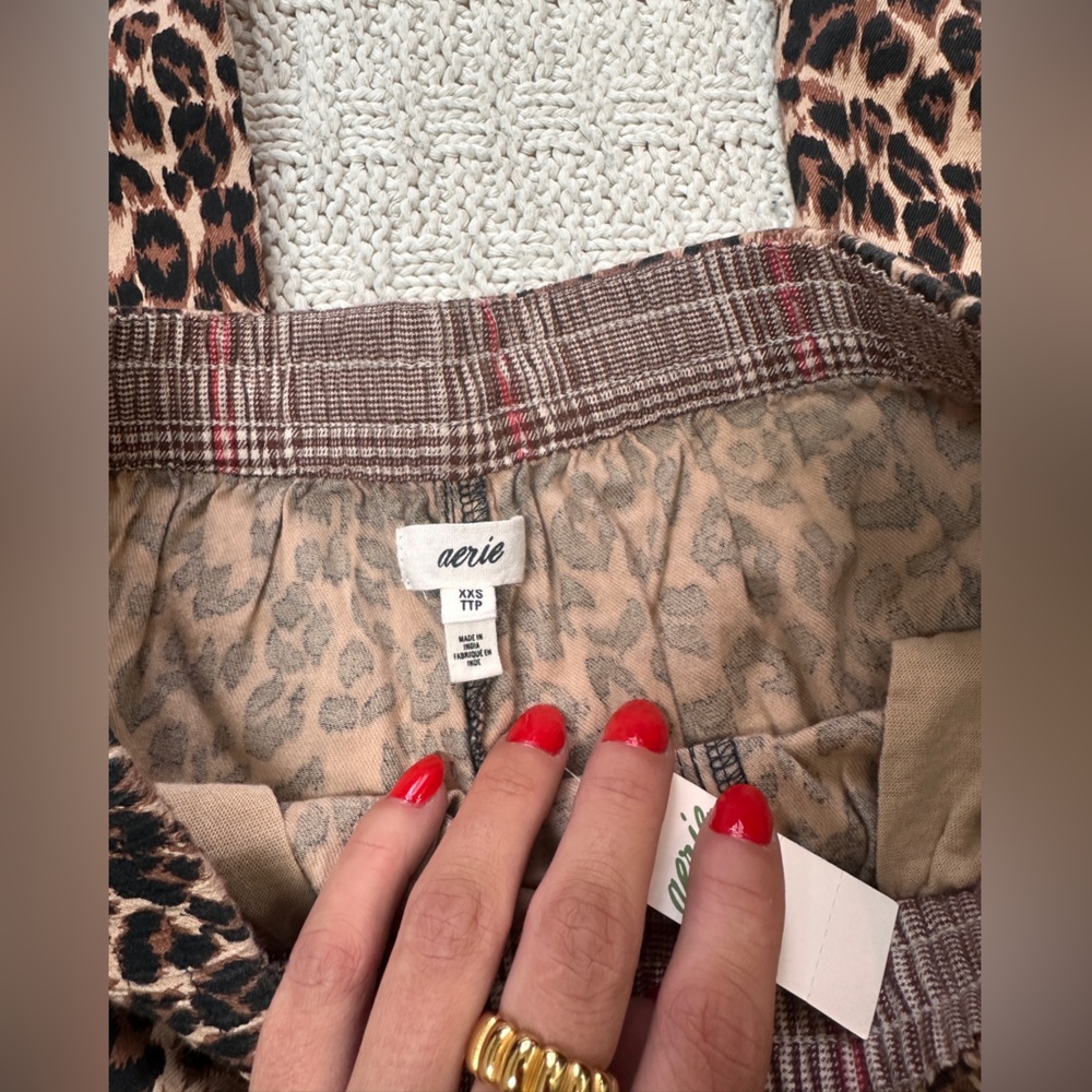 Aerie Leopard Print Wide-Leg Pants - Picture 4 of 5